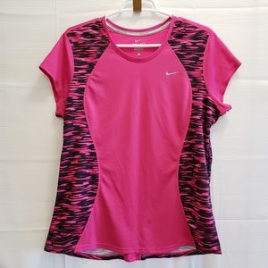 Nike Running Dri-fit Tshirt Top XL Pink - 0052B01